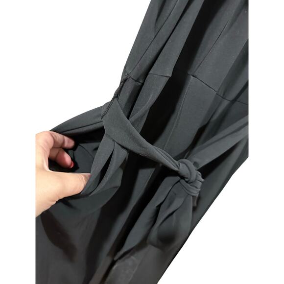 Size 20 Lane Bryant Lena Ankle Wide Leg Jumpsuit black - Picture 5 of 7